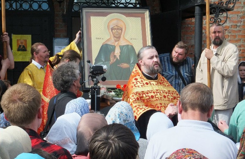 В саровском благочинии будет пребывать икона с частицей честных мощей святой блаженной Матроны Московской