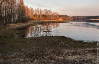 Протяжка обмелела из-за низкого уровня осадков