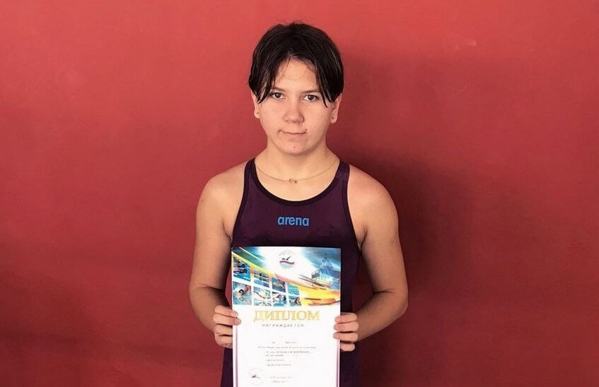 Лидия Булыгина выиграла серебро на Кубке области по плаванию