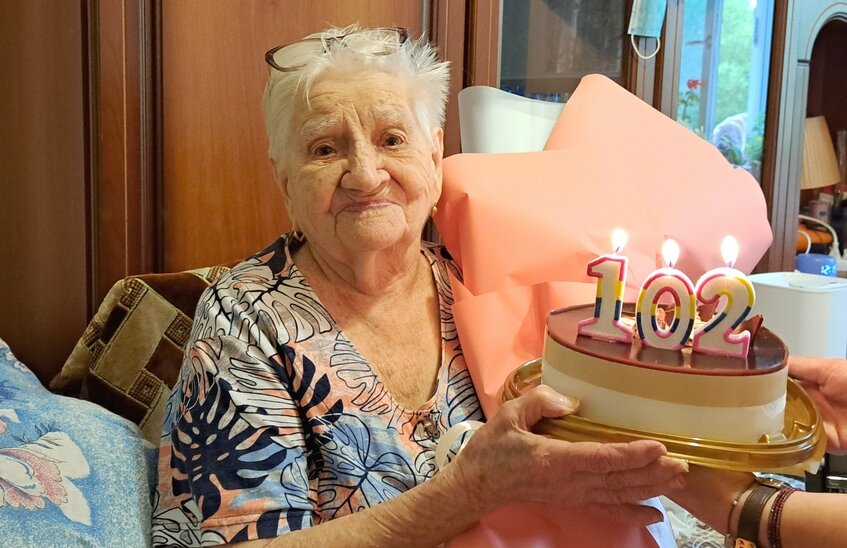 Александре Федоровне Сениной исполнилось 102 года