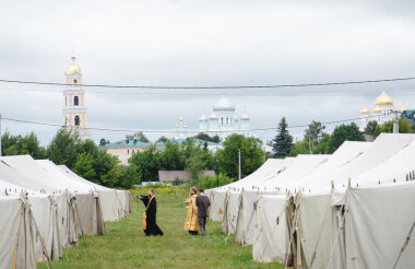 Палаточный городок развернут в Дивееве для празднования Дня памяти преподобного Серафима Саровского